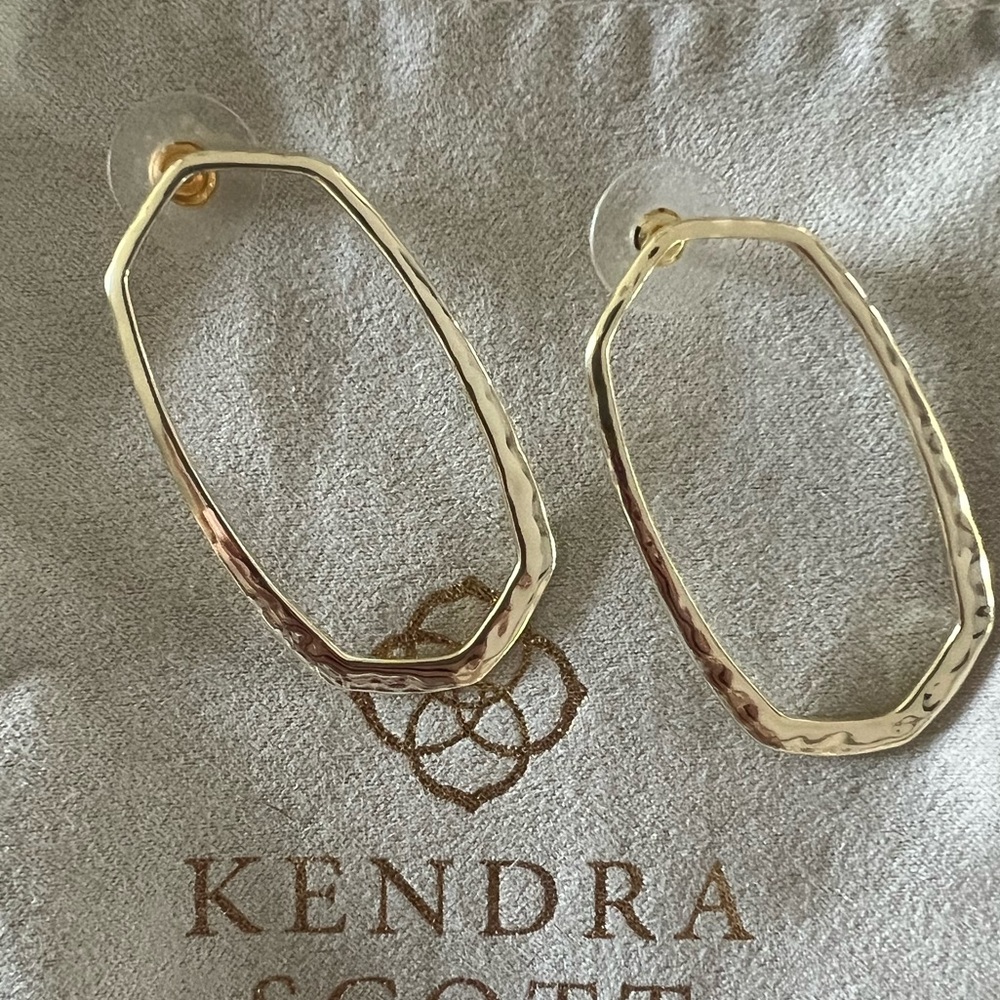 Kendra Scott gold earrings